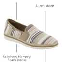 Skechers BOBS Flexpadrille Lo-Stay Light Women's Slip On, 10 B(M) US, Naturals-Stripe