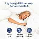 Queen Pillow Cases Set of 2 - Ultra Soft Hotel Quality Pillowcase Covers - Comfy, Cozy & Wrinkle Free - Shrinkage and Fade Resistant - Machine Washable Pillow Protectors - 2 Piece Set - Antique White