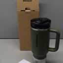 STANLEY Quencher ProTour Flip Straw Tumbler with Leakproof Lid | Built-In Straw & Handle | Cupholder Compatible for Travel | Insulated Stainless Steel Cup | BPA-Free (40 Ounces, Dried Pine VRT)