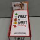 FIRST TO WORST Holiday Edition Party Game - A Festive Card Game About How Your Friends & Family Rank Things - Perfect for White Elephant Gifts, Stocking Stuffers and Board Games with Friends