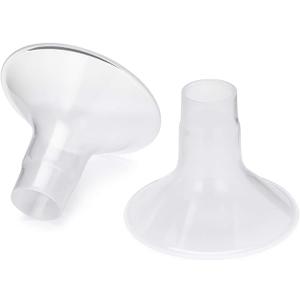 Motif Medical Duo Breast Pump Flange  Comfortable Breast Pump Flanges for Better Milk Flow & Pumping Ease - Ideal Breast Pump Flange Insert for Breastfeeding Moms (2 Shields, 24mm)
