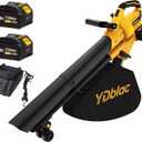 40V Cordless 3-in-1 Leaf Blower Vacuum Mulcher
600 CFM 160 MPH Leaf Vacuum with 40L Collection Bag & 2×4.0Ah Batteries for Lawn, Yard & Patio Cleanup, Yellow