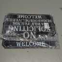 2 x No Soliciting Sign for House, 13.4x8 Inch Wall Mounted, Acrylic No Soliciting Sign, Easy Install, Home, Office, front, Doors, Walls, Windows,