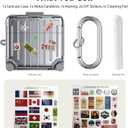 Filoto Compatible with Airpods 4 Case, Cute Fashion Suitcase Design for Airpods 4th Generation Case Cover, Shockproof Protective Hard Case with Keychain/Cleaner Kit (Silver, Airpods 4 Case)