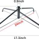 MNKXL 24 Inch Christmas Tree Stand for 4 to 10ft Christmas Trees,Folding Christmas Tree Stand (24"with 0.9"hole)