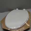 Mayfair Cassel Slow Close Toilet Seat, Easy Clean, Non Slip Premium Wood Seat, Easy Install, Made in USA, Elongated, White