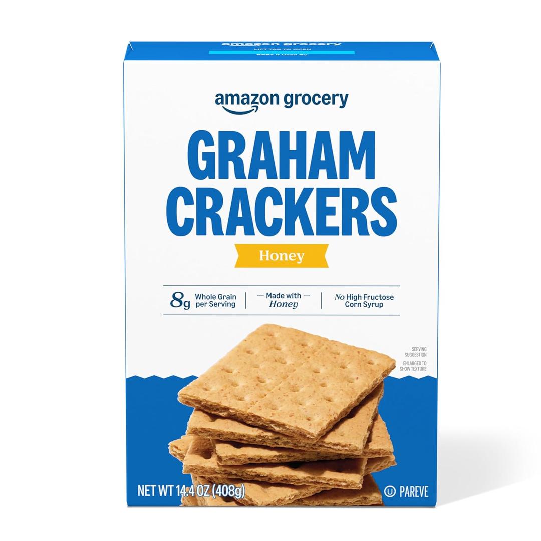 Amazon Grocery, Honey Graham Crackers, 14.4 Oz (Previously Happy Belly, Packaging May Vary), Sep 03/2025