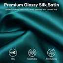 2 x Double Layer Silk Bonnet for Sleeping for Women and Men Large Satin Hair Cap for Curly and Natural Hair Blue Zircon