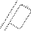 Hisencn 65032 Grill Burner Tube for Weber Q3200, Q3000, Q320, Q300, 57060001, 404341, 586002 Gas Grills, 304 Stainless Steel, Grill Burner Replacement for Weber Q Series 60036, 80385, 13122