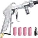 Sandblaster Kit Abrasive Sand Blasting Gun Spray Gun Rust Remove with Air Quick Adapter for Sandblast Cabinets