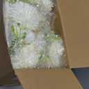 Tigeen 12 Bundles Peonies Artificial Flowers Faux Roses Silk Flowers Hydrangea Artificial Bouquet for Wedding Table Centerpiece Floral Vase Home Office Bridal Decor (Pure White)