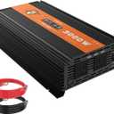 3000 Watt Power Inverter 12V to 110V, Modified Sine Wave DC to AC Car/Outdoor Converter, Dual 110V AC Outlets, 3 USB Port, LED Display for Solar, Camping, RV, Truck, Boat, Laptop and Emergencies