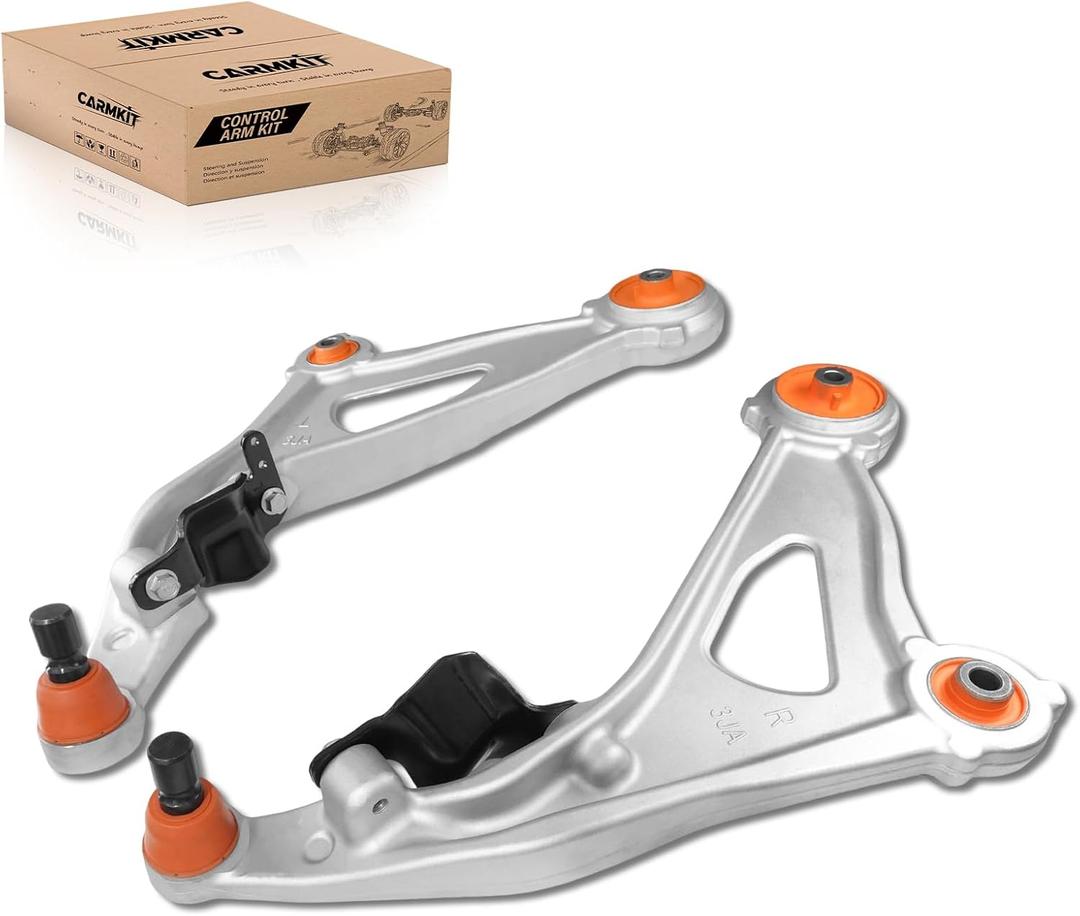Front Lower Control Arm Suspension Kit with Orange Ball Joint Bushings Compatible with 2013-2020 Nissan Pathfinder 2013 Infiniti JX35 2014-2022 Infiniti QX60,2PCS K623063 K623064