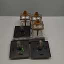 XMCOSY+ Solar Outdoor Lights Waterproof IP65, Solar-Powered Garden/Yard/Pathway Lights with Warm White 2-Tone Bronze-Wood Stainless Steel Design for Landscape Driveway Walkway Decorative