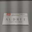 AUDREE Boho Abstract Floral Thank You Cards (20 Pack, 4x6)  Thank You Horizontal Card With Adhesive Envelopes & Matching Stickers For Weddings, Baby & Bridal Showers, Any Occasion