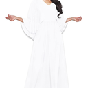 KOH KOH Womens V-Neck Elegant Batwing Cape Sleeves Cocktail Maxi Dress Gown, 160/S