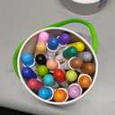 JUPITEARTH Washable Dual Tip Markers for Kids, Broad & Round Tip, Easy-Grip Design for Little Hands, 24 Vibrant Colors Toddler Markers with Portable Case, Preschool Art Supplies for Kids Toddlers