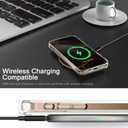 bicol for iPhone 16 Pro Case with Screen Protector, Enhanced Camera Protection, Crystal Acrylic Clear with Fashionable Pattern Designs for Girls Women, Slim Fit Protective Phone Cover, Cute Giraffe