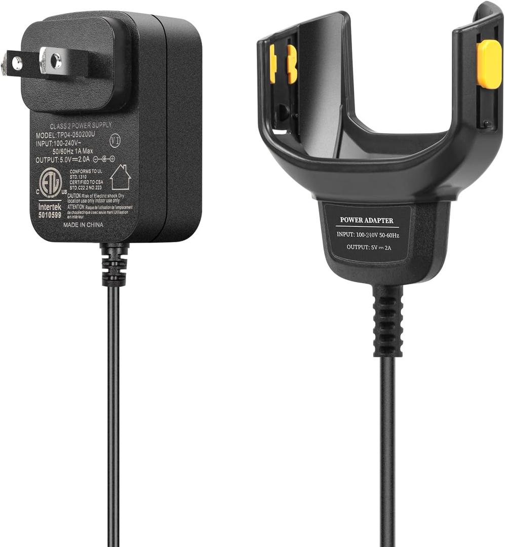 CBQ TC56 Charger Cable for Zebra TC57 TC52 TC51 TC56 TC510 TC510K TC52X TC520L PDA Barcode Scanners Charger (with Plug adaptors)