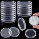 30 Pieces Silver Dollar Coin Holder 40.6mm Silver Bar Capsule Holders Coin Capsules for Collection Bar, Round