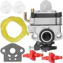 753-05440 Carburetor with Fuel Line Primer Bulb Valve Gasket for Cub Cadet CC4105 CC4125 CC4165 CC4175 ST4125 ST4175 String Trimmer Yard-Man YM4125CS YM4520 YM4570 MP475 WYL-240A