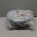 COOK WITH COLOR Mixing Bowls with Lids - 12 Piece Plastic Nesting Bowls Set includes 6 Prep Bowls and 6 Lids, Microwave Safe Mixing Bowl Set, Black Embossed