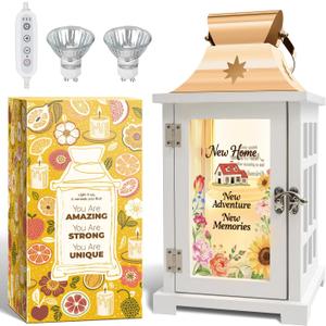 House Warming Gifts New Home Decor Housewarming Gifts for Women, Men, Couple, New Homeowner - First Apartment Essentials, Candle Warmer Lamp Lantern with Timer