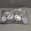 200 Sets Metal Round Button Supplies Button Making Parts, 58mm/2.25 inch Pin Maker Parts Badge Supplies for Button Maker, Including Metal Shells Metal Back Cover Clear Film and Paper