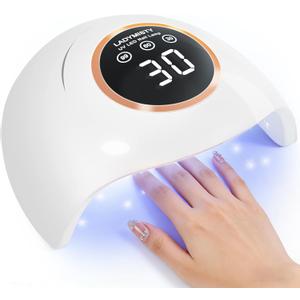 LadyMisty 72W UV LED Nail Lamp, 2026 New Upgrade UV Light for Gel Nails with 18 Beads, 3 Timer Nail Dryer, LCD Display, Auto Sensor, Professional Nail Lamps for Gel Polish  Best Gifts, White Lamp