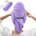 YFONG Larger Microfiber Hair Towel Wrap for Women, 30" X 40"Super Absorbent