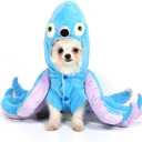 Mogoko Dog Cat Octopus Costumes, Pet Halloween Cosplay Dress, Funny Octopus Costume for Dogs 14.2" Neck Girth; 18.1" Chest (XL)