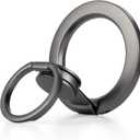 SOOPII Magnetic Phone Grip, Magnetic Phone Ring Holder Fidget for Hand Grip 360°Rotate Finger Ring Kickstand Phone Stand Holder Compatible with Mag Safe iPhone 16/15/14/13/12 Series