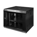 Amazon.com: 9U Wall Mount Server Cabinet IT Network Rack Enclosure Lockable Glass Door Black : Electronics