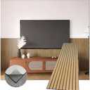 Amazon.com: Modern Wood Slat Wall Panels, Peel and Stick Acoustic Panels, Self-Adhesive Wall Covering, Natural Wood Finish 8 Pack (Walnut) : Tools & Home Improvement