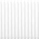 Dripless Taper Candles - Unscented White Candles Bulk - Candle Sticks Long Burning 7.5-8 Hours - for Candlesticks, Dinner Table, Vigil, Advent, Christmas, Thanksgiving, Kwanzaa - 12 Pack,10 Inch Tall