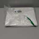 N&Y HOME Extra Wide Extra Long Fabric Shower Curtain Liner 108 x 84 inch, Hotel Quality, Washable, White Spa Bathroom Curtains with Grommets, 108x84