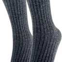 Hycome 6 Pairs Comfortable Casual Cotton Socks for Women, Girls and Students (Fit Women Girls Shoe Size 5-9) (Gray)