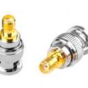 DHT Electronics 2pcs RF coaxial Coax Adapter SMA Female to BNC Male