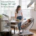 AMKE Luxury Electric Baby Swing Rocker for Infants, 5 Soothing Motions & Speeds, 3-Position Recline, Stable Dual-Motor Sway Rocking Chair for Baby Boy Girl Shower Gifts, Newborn Essentials for Parents