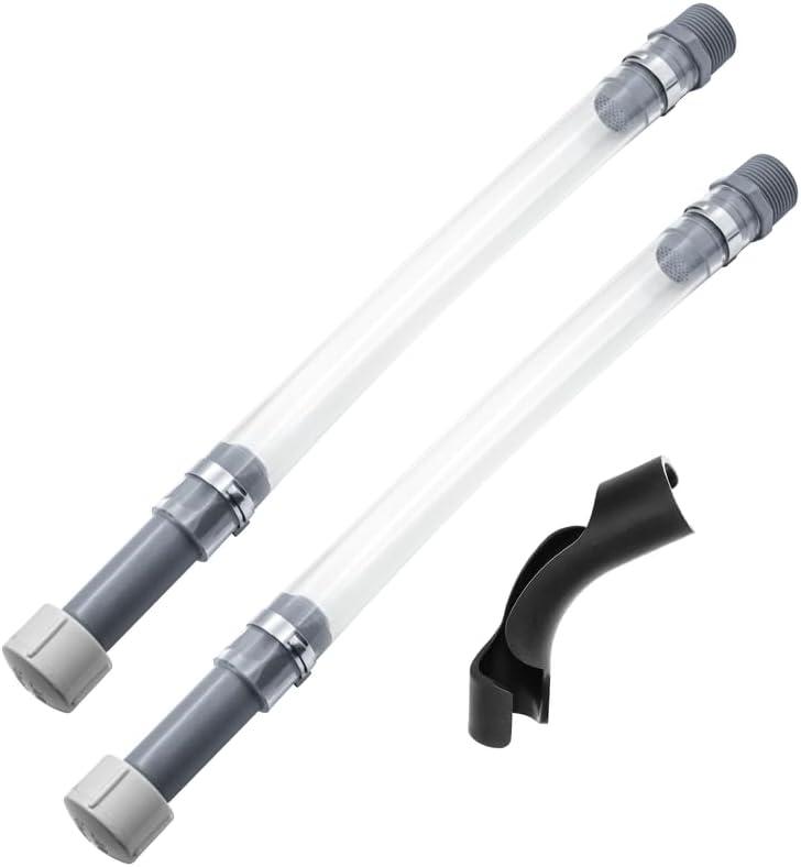 2 PCS Racing Fuel Jug Hoses with Hose Bender, Clear Racing Fuel Filler Hose for Fuel Filler Hoses Container Fuel Tank Gas Can, 3/5/5.5 Gallon VP Fuel Jugs