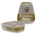 3M Respirator Cartridge 6006, 1 Pair, Helps Protect Against Organic Vapors, Acid Gases, Ammonia, Methylamine or Formaldehyde