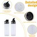 2 Pcs Honey Dispenser No Drip,Glass Honey Pot for Coffee Maple Syrup Dispenser Salad Dressing Dispenser,Honey jar Leak-Proof Oil Pot for Home Kitchen Essential Storage Holder 300ml/10oz