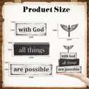 3 x 4 Pcs Christian Wooden Tiered Tray Decor, Bible Table Decorations Gifts