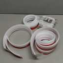 Vellure Door Draft stoppers for Bottom of Door - New Premium Door Sweep/Door Seal Strip (Save Energy  installs Quickly and Easily) Door Weather Stripping, Ideal for Keeping Out Cold (5x39 White)