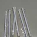 Cupboard Bars Tension Rods, 6 Pack Spring Tensions Rods 9.8 to 15.7 Inches Steel Adjustable Tension Curtain Rod Shower Rod Closet Rod Window Rods (White)