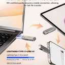 MFi Certified 256GB iPhone Photo Stick, USB Flash Drive for Photo/Video Backup, High-Speed Thumb Drive Compatible for iPhone/iPad/Android/PC (Silver)