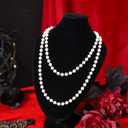 2 x Spooktacular Creations 1920s Women Accessories Set, Flapper Costumes with Vintage Earrings 1920s Headband Faux Pearl Necklace Flapper Gloves for Halloween Costume Dress up Party