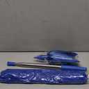 Cobweb Duster with Extension Pole, Washable Cleaning Duster Kit with 2 Duster Heads, Cobweb Duster, Corner Brush, Aluminum Telescoping Pole for Ceiling Fan (Blue)