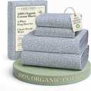 LANE LINEN 100% Organic Cotton Printed King Size Bedding Sheets & Pillowcases Set -Soft & Comfy Breathable Percale Sheet Seasons, 15" Deep Pocket Printed King Sheets - Polka Dot