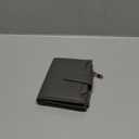 Small Wallet Women RFID Blocking Soft Leather Bifold Compact Card Holder Wallet for Women with Zipper Coin Pocket 4 ID Window (Dark Gray)